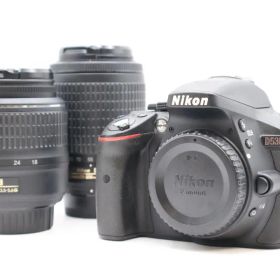 【動作確認済】Nikon D5300 ダブルズームキット S数640 液晶黄変