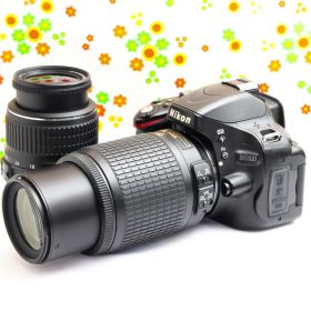 ニコン Nikon D5100☆スマホに送れる！☆自撮りOK☆ダブルレンズ！