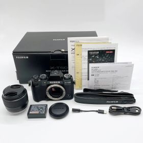 ■シャッター数33回の元箱付き！ほぼ新品 FUJIFILM フジフイルム X-T50 JP XC15-45mmレンズキット ブラック