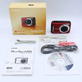 Canon キヤノン デジタルカメラ PowerShot A495 レッド PSA495(RE) #251219_081062000270