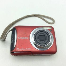 MR-02525Canon キャノン PowerShot A495 PC1470 コンパクト デジタルカメラ 赤系 レッドカラー 現状品 ジャンク品