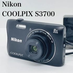 【美品・訳あり】ニコン デジタルカメラ COOLPIX S3700 ブラック