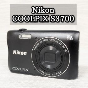 Nikon ニコン COOLPIX S3700 クールピクス デジカメ ブラック 取扱説明書付