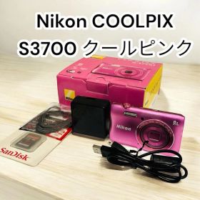 【美箱付完動品】Nikon COOLPIX S3700 ピンク スレ有