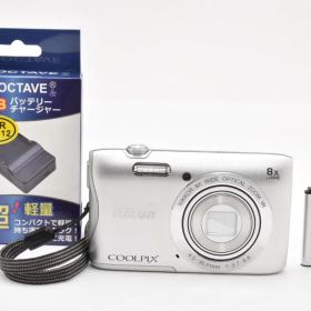 美品 ニコン COOLPIX S3700 シルバー コンパクトデジタル H350