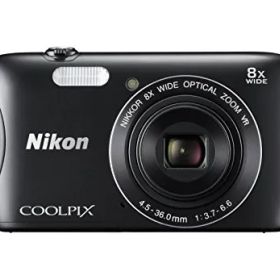 Nikon デジタルカメラ COOLPIX S3700 ブラック 光学8倍ズーム 2005万画素 S3700BK(中古品)