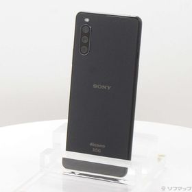 (中古)SONY Xperia 10 III 128GB ブラック SO-52B docomoロック解除SIMフリー(198-ud)