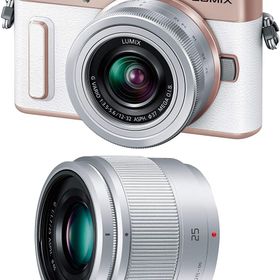 パナソニック ミラーレス Panasonic LUMIX DC-GF10 ダブルレンズキット ホワイト 中古 Wi-Fi搭載 新品メモリーカード付き スマホに送れる