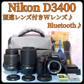 Nikon D3400★スマホ転送OK★ショット数少★一眼レフカメラ★バッグ付