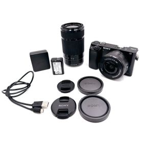 ✨超美品✨SONY α6000 ダブルレンズキットWi-Fi 高速AF ブラック