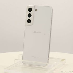 (中古)SAMSUNG GALAXY S22 256GB ファントムホワイト SC-51C docomo SIMフリー(276-ud)