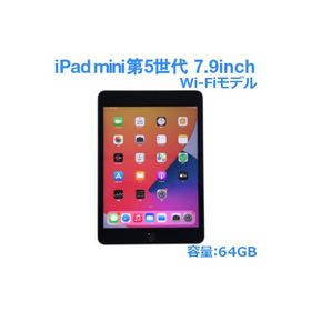 Apple iPad mini 第5世代 中古 64GB A2133 MJQW2J/A 7.9インチ Retinaディスプレイ スペースグレイ Wi-Fi 動作確認済 Apple Pencil対応