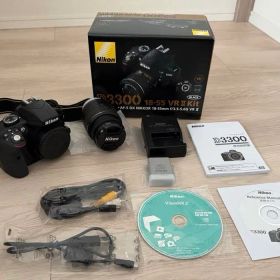 Nikon 一眼レフ D3300 18-55 VR II Kit ブラック