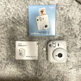 instax mini 12 ホワイト カメラ チェキ