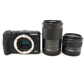 Canon ミラーレス一眼カメラ ダブルズームキット EOS M3 ﾀﾞﾌﾞﾙｽﾞｰﾑｷｯﾄ ABランク 69