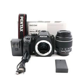 シャッター数400枚 PENTAX KF 18-55WR レンズキット ブラック APS-Cデジタル一眼レフカメラ ペンタックス