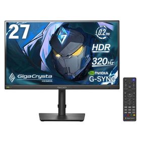 IODATA LCD-GDQ271RAB ブラック GigaCrysta 320Hz&amp;WQHD対応 27型ゲーミングモニター