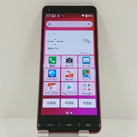 BASIO4 KYV47 au ワインレッド 送料無料 本体 c18011 【中古】