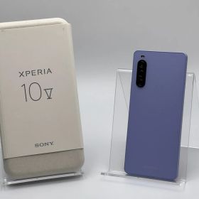 【箱付き中古D】Xperia 10 V SOG11 ラベンダー SIMフリー 白ロム