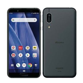 【中古】 SH-02M AQUOS sense3 ブラック sh02mbk8mtm