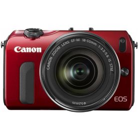 Canon ミラーレス一眼カメラ EOS M レンズキット EF-M18-55mm F3.5-5.6 IS STM付属 レッド EOSMRE-18-5