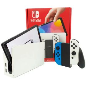 【Nintendo】ニンテンドー『Nintendo Switch 有機ELモデル ホワイト』HEG-S-KAAAA ゲーム機本体 1週間保証【中古】