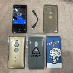 Xperia XZ2 SOV37 SIMフリー ブラック ワンセグ アンテナ付
