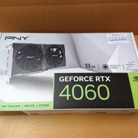 【未使用品】PNY GeForce RTX 4060 8GB VERTO ダブルファン VCG40608DFXPB1 [PCIExp 8GB] 未開封 グラフィックボード グラボ