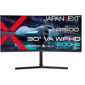 JAPANNEXT ジャパンネクスト WFHD対応 30型液晶ディスプレイ/HDMI×2、DP×2/ブラック/スピーカー/2年保証 JN-VC30G200WF