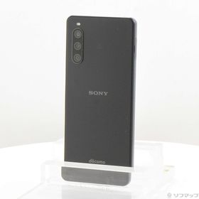(中古)SONY Xperia 10 IV 128GB ブラック SO-52C docomo SIMフリー(269-ud)