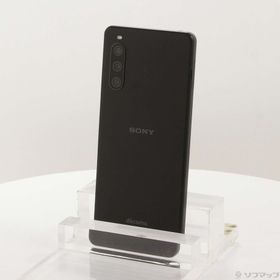 (中古)SONY Xperia 10 IV 128GB ブラック SO-52C docomo SIMフリー(348-ud)
