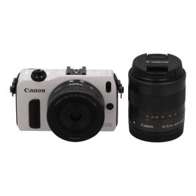 Canon ミラーレス一眼 ダブルレンズキット EOS M ﾀﾞﾌﾞﾙﾚﾝｽﾞｷｯﾄ Bランク 24