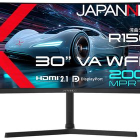 JAPANNEXT｜ジャパンネクスト ゲーミング液晶ディスプレイ(30型/曲面型/VA/WQHD 2560x1080/200Hz/1ms)(ブラック) JN-VC30G200WF返品種別A