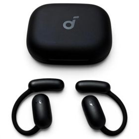 □ アンカー Anker ワイヤレスイヤホン Soundcore AeroFit 2 ミッドナイトブラック オープンイヤー型 歪みのない重低音 720-4368