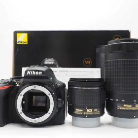 ニコン Nikon D5600 DSLR 24.2MP 18-55mm 70-300mm Lens 2951 Shots 元箱 [新品同様] #Z6339A