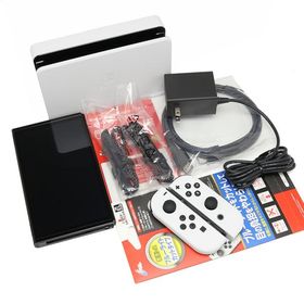 新品同様 Nintendo Switch(有機ELモデル) Joy-Con(L)/(R) ホワイト 2025年製 HEG-S-KAAAA