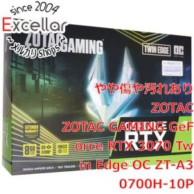 [bn:6] ZOTAC製グラボ GAMING GeForce RTX 3070 Twin Edge OC ZT-A30700H-10P PCIExp 8GB 元箱あり