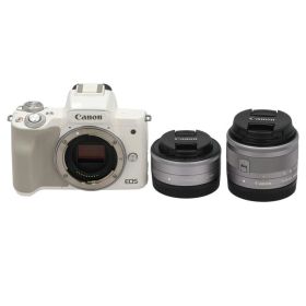 Canon ミラーレス一眼 ダブルレンズキット EOS Kiss M ﾀﾞﾌﾞﾙﾚﾝｽﾞｷｯﾄ Bランク 78