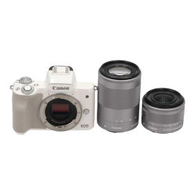 Canon ミラーレス一眼 ダブルズームキット EOS Kiss M ﾀﾞﾌﾞﾙｽﾞｰﾑｷｯﾄ Bランク 67