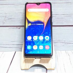 au Galaxy A20 SCV46 Black 本体 白ロム SIMロック解除済み SIMフリー B599705