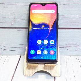 au Galaxy A20 SCV46 Black 本体 白ロム SIMロック解除済み SIMフリー B681935