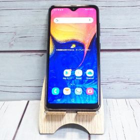 au Galaxy A20 SCV46 Black 本体 白ロム SIMロック解除済み SIMフリー B364184