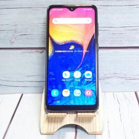 au Galaxy A20 SCV46 Black 本体 白ロム SIMロック解除済み SIMフリー B679251