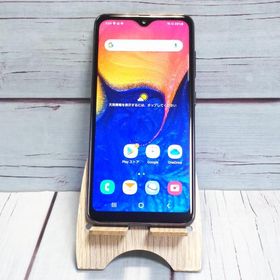 au Galaxy A20 SCV46 Black 本体 白ロム SIMロック解除済み SIMフリー B660002