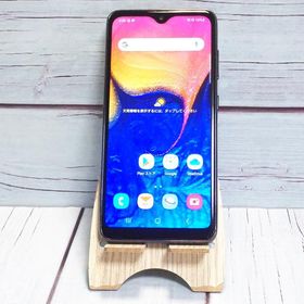 au Galaxy A20 SCV46 Black 本体 白ロム SIMロック解除済み SIMフリー B231820