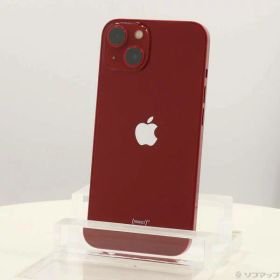 【中古】Apple(アップル) iPhone13 128GB プロダクトレッド MLNF3J／A SIMフリー 【305-ud】