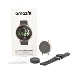 【返品保証】美品｜AMAZFIT アマズフィット ACTIVE3 PREMIUM スマートウォッチ #C260605-30