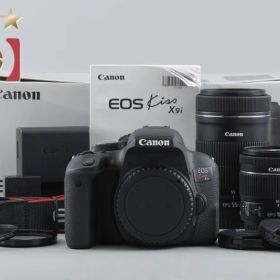【中古】Canon キヤノン EOS Kiss X9i ダブルズームキット シャッター回数僅少 元箱付き