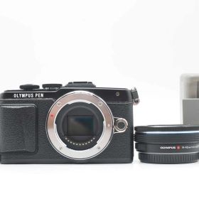 オリンパス Olympus Pen Lite E-PL7 16.0MP EZ 14-42 Lens Black 6139 shots [良品] #Z6349A