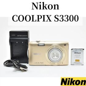 良品 Nikon ニコン COOLPIX S3300 コンデジ 887